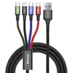 BASEUS USB kabel za Micro USB, USB-C in Lightning Baseus CA1T4-B01 Črna 1,2 m