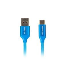 Lanberg Kabel USB A v USB C Lanberg CA-USBO-21CU-0005-BL Modra 50 cm 0,5 m