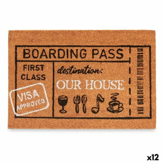 Gift Decor Predpražnik Boarding Pass Naraven 60 x 1 x 40 cm (12 kosov)