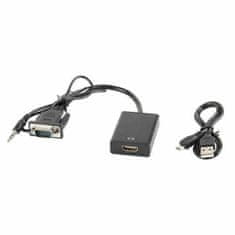 Lanberg Adapter iz HDMI v VGA Lanberg AD-0021-BK