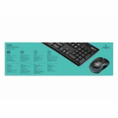 Logitech Miška in Tipkovnica Logitech LGT-MK270-US Črna QWERTY Qwerty US