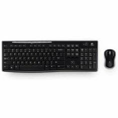 Logitech Miška in Tipkovnica Logitech LGT-MK270-US Črna QWERTY Qwerty US