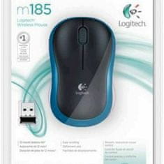 Logitech Miška Logitech LGT-M185B Črna Monochrome 1000 dpi