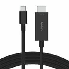 Belkin Kabel USB-C v HDMI Belkin AVC012bt2MBK Črna 2 m