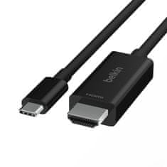 Belkin Kabel USB-C v HDMI Belkin AVC012bt2MBK Črna 2 m