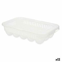 Kinvara Skodelica za jajca Bela Prozorno Plastika 17,5 x 7 x 28,5 cm (12 kosov)