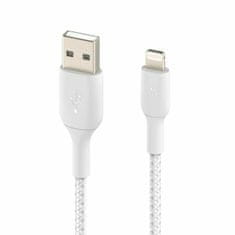 Belkin Kabel Lightning Belkin CAA002BT1MWH Bela 1 m (1 kosov)