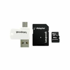 GoodRam Spominska Kartica Micro SD z Adapterjem GoodRam M1A4 All in One Črna 128 GB UHS-I