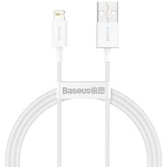 BASEUS Kabel iz USB v Lightning Baseus CALYS-A02 Bela 1 m