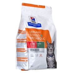 Hill's Hrana za mačke Hill's PD Feline Urinary Stress + Metabolic Piščanec 1,5 L 1,5 Kg