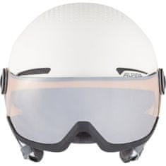 Alpina Smučarska čelada Alpina Arber Visor Q Lite Bela Monochrome 54-58 cm