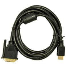 Akyga Kabel iz HDMI v DVI Akyga AK-AV-11 Črna 1,8 m