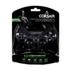 Esperanza Brezžični igralni krmilnik Esperanza Corsair GX500 Črna PC PlayStation 3 PlayStation 2