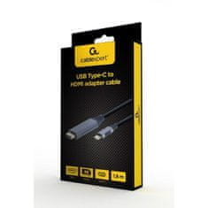 Gembird Kabel USB-C v HDMI GEMBIRD CC-USB3C-HDMI-01-6 Črna Siva 1,8 m