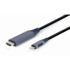 Gembird Kabel USB-C v HDMI GEMBIRD CC-USB3C-HDMI-01-6 Črna Siva 1,8 m