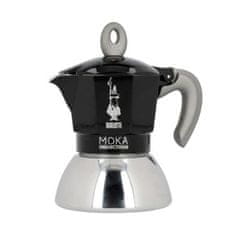 BIALETTI Italijanski Kuhalnik za Kavo Bialetti Moka Induction Črna Kovina Nerjaveče jeklo Aluminij 100 ml 2 Cești