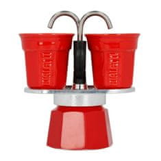 BIALETTI Italijanski Kuhalnik za Kavo Bialetti 2 Cești Rdeča Kovina Aluminij 100 ml