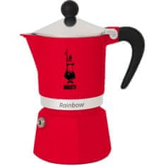 BIALETTI Italijanski Kuhalnik za Kavo Bialetti Rainbow Rdeča Kovina Aluminij 60 ml