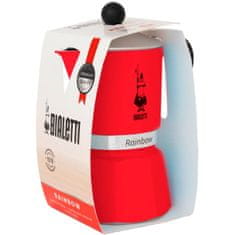 BIALETTI Italijanski Kuhalnik za Kavo Bialetti Rainbow Rdeča Kovina Aluminij 60 ml