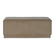 DKD Home Decor Stolček DKD Home Decor Rjava Poliester Les MDF 100 x 40 x 40 cm