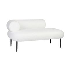 DKD Home Decor Kavč DKD Home Decor Bela Črna Kovina Scandi 127,5 x 73,5 x 64 cm