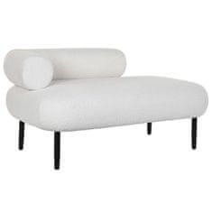 DKD Home Decor Kavč DKD Home Decor Bela Črna Kovina Scandi 127,5 x 73,5 x 64 cm