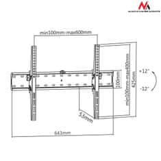 Maclean Stenski nosilec MacLean MC-668 70" 37"