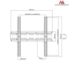 Maclean Stenski nosilec MacLean MC-748 32" 60" 85" 100"