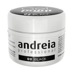 Andreia Gel lak za nohte Andreia Gel Paint 4 ml Črna Nº 02