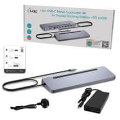 I-TEC USB-C Hub i-Tec C31FLAT2PDPRO Srebrna