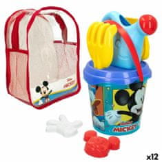 Mickey Mouse Komplet igrač za na plažo Mickey Mouse Ø 18 cm polipropilen (12 kosov)