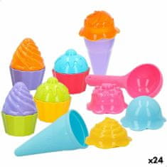 Colorbaby Komplet igrač za na plažo Colorbaby 15 Kosi Modeli Sladoled Cupcake (24 kosov)