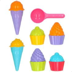 Colorbaby Komplet igrač za na plažo Colorbaby 15 Kosi Modeli Sladoled Cupcake (24 kosov)