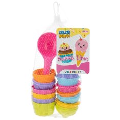 Colorbaby Komplet igrač za na plažo Colorbaby 15 Kosi Modeli Sladoled Cupcake (24 kosov)