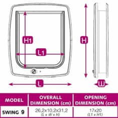 Ferplast Rezervni deli Ferplast Swing 9 26,2 x 10,2 x 31,2 cm