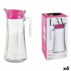 LAV Stekleni Prozorni Vrč LAV LV-TRU140 PK0001RP (6 kosov) (1400 ml)