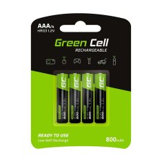 Green Cell Polnjive Baterije Green Cell GR04 800 mAh 1,2 V AAA