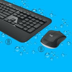 Logitech Tipkovnica in Miška Logitech 920-008685 Črna Qwerty US