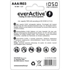 everActive Polnjive Baterije EverActive EVHRL03-1050 1,2 V AAA