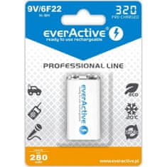 everActive Polnjive Baterije EverActive EVHRL22 320 mAh 9 V