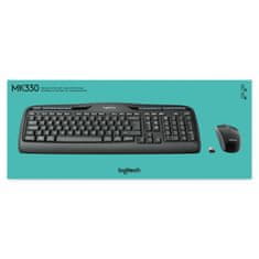 Logitech Tipkovnica in Miška Logitech Wireless Combo MK330 Črna Qwerty US