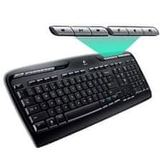 Logitech Tipkovnica in Miška Logitech Wireless Combo MK330 Črna Qwerty US