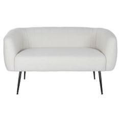 DKD Home Decor Kavč DKD Home Decor Črna Greige Pena Les Kovina Žamet Scandi 129 x 75 x 73 cm