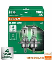 Osram ŽARNICA HALOGEN H4 64193ULT-2HB ULTRALIFE 60/55W 12V P43t 2HB