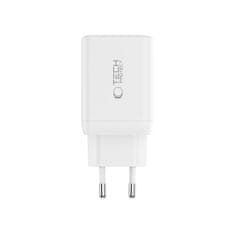 Tech-protect NC45W GaN polnilnik 2x USB-C 45W, bela