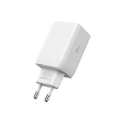 Tech-protect NC45W GaN polnilnik 2x USB-C 45W, bela