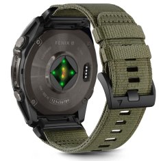 Tech-protect Nylon Classic pašček za Garmin Fenix 5x / 5x Plus / 6x / 6x Pro / 7x / 8 51mm, olive