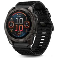 Tech-protect Nylon Classic pašček za Garmin Fenix 5x / 5x Plus / 6x / 6x Pro / 7x / 8 51mm, black