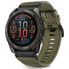 Tech-protect Nylon Classic pašček za Garmin Fenix 5x / 5x Plus / 6x / 6x Pro / 7x / 8 51mm, olive