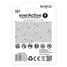 everActive Polnjive Baterije EverActive EVHR22-550C 9 V